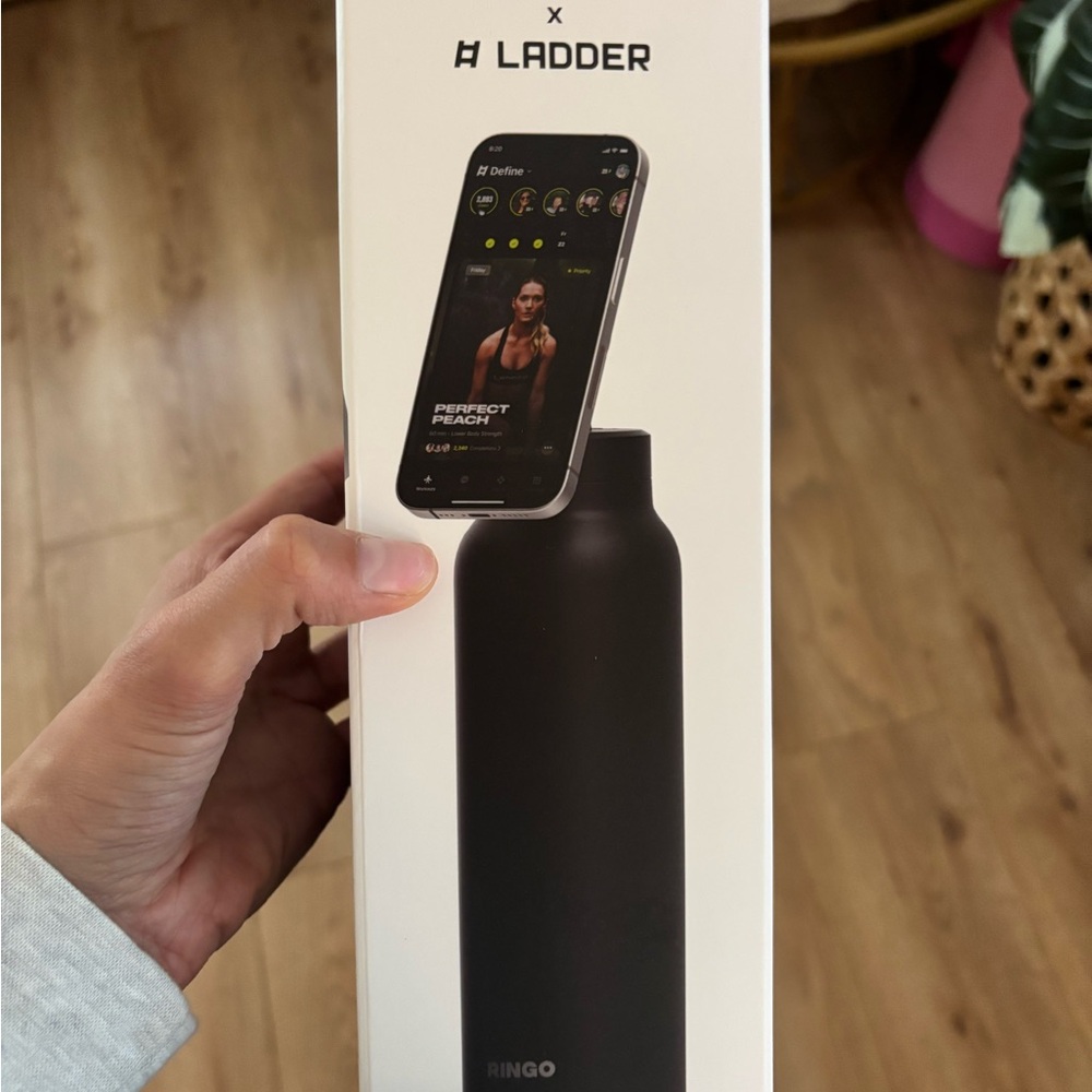 Ladder Black Water Bottle